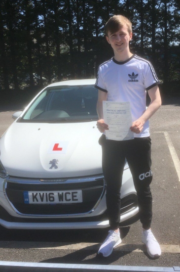 9517 - Congratulations goes out to Cameron Williams who passed his test today 1st time with our Peter